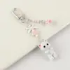 Lindo y Adorable Llavero de Gatito con Colgante de Muñeco de Peluche, Elemento de Lazo con Perlas, Disponible en Múltiples Colores, un Atrapasueños Imprescindible
