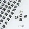 Rinestones de Espalda Puntiaguda Dongzhou Square para Uñas 5*5, Rinestones Brillantes Cuadrados de Princesa Dongzhou de Alta Calidad Decoración para Uñas DIY Rinestones al por Mayor