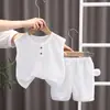 Comércio Exterior Roupas Infantis Verão 2023 Novo Estilo Conjunto Confortável Sem Manga para Meninos Casual Esportivo Moda para Crianças Pequenas Conjunto de Duas Peças