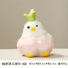 Adorno de Pájaro de Cerámica para Ajo de Moda Lindo Decoración Creativa para Escritorio del Hogar Objeto Pequeño Creativo para Sanar Regalo Personalizado