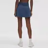 Falda de Tenis Yushuai de Secado Rápido de Cintura Alta con Pliegues Antiexposición Falda Línea A con Bolsillos Shorts de Yoga Falda Corta Deportiva de Golf
