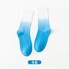Meias Tie-Dye para Mulheres, Meias Coloridas Tingidas por Suspensão, Meias de Algodão Degradê para Casais, Meias Cano Médio Street Trendy de Cano Alto, Casuais e Versáteis