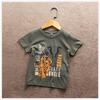 Ropa infantil F928-V3 95-140 Ropa de verano para niños europeos y americanos camiseta de manga corta con cuello redondo manga media para niños casual de dibujos animados comercio exterior