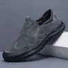 Zapatos de seguridad para hombre para trabajo en construcción, zapatos de trabajo sin cordones, verano transpirables, ligeros, impermeables, antideslizantes, resistentes al desgaste, zapatos de senderismo