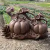 Talla de Madera de Águila, Riqueza y Cosecha, Adornos de Calabaza Ruyi, Artesanías de Madera Maciza, Escritorio de Sala de Estar, Artesanías de Decoración para el Hogar