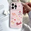 Aplicável para transformação instantânea em capa de celular com janela grande Apple 17 PRO MAX, bolo de desenho animado, pingente de cachorrinho, capa macia para iPhone 18