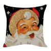 Ropa de Hogar Transfronterizo Amazon Nueva Festividad Navideña Funda de Almohada de Lino Funda de Cojín de Sofá