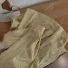 DestaqueYuran 26 Coleção Primavera/Verão Nova Camisa Oversized de Manga Longa com Listras Posicionais Tingidas em Anel Algodão Orgânico Lavada