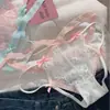 Onda dos Sonhos~Calcinhas de Renda Sexy Estilo Francês para Mulheres, Design Vazado, Puro Desejo, Amarração Cruzada, Forro 100% Algodão, Calcinhas Femininas