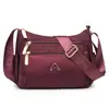 Bolsa de Tecido de Nylon Leve Repelente à Água Bolsa Transversal Casual para o Dia a Dia Novo Estilo Bolsa Simples de Bolinho Bolsa de Ombro Feminina da Moda