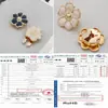 Cubierta de botón transfronteriza, hebilla decorativa de flor de resina de lujo ligero, gemelos desmontables de alta gama