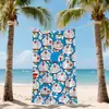 Toalha de Praia para Natação com Estampa Digital Transfronteiriça, Tamanho Grande, Super Absorvente, Não Desbota, Toalha de Banho com Proteção Solar de Microfibra
