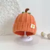 Gorro de Punto de Calabaza de Dibujos Animados para Bebé, Gorro Baotou para Bebé de Otoño e Invierno, Estilo Coreano, Lindo Gorro de Lana de Algodón Cálido para Bebé