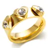 Anillo Transfronterizo Moda de Alta Gama Conjunto de Pulseras Europeas y Americanas Nuevo Acero Inoxidable Oro de 18K Sin Decoloración Joyería de Nicho
