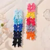 Conjunto Europeu e Americano Mais Vendido de Presilhas de Cabelo com Laço para Crianças Mini Presilha de Cabelo de Bebê Cor Pura Menina Simples Presilha Lateral 325