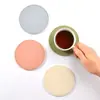 Tapete Redondo de Silicona Engrosado Color Caramelo para Aislamiento Térmico, para Mesa de Comedor en Casa, Fácil de Limpiar, Tapete Antideslizante para Vajilla, Vasos de Agua, Ollas, Tazones y Manteles Individuales