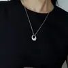 Colar de Seda Dupla Camada Estilo Francês, Moda Minimalista de Nicho, Pingente com Design Personalizado, Luxo Leve, Pingente Versátil para Mulheres
