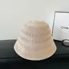 Sombrero de Cubo Hueco Estilo Japonés Fumeng para Mujer, Primavera y Otoño, Circunferencia de Cabeza Grande, Sombrero de Pescador Elegante y Plegable
