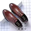 Zapatos de Piel para Hombre Woodpecker, Calzado Formal de Invierno para Negocios, Piel Genuina, Aumentan la Altura, Estilo Británico, Zapatos para Traje de Novio