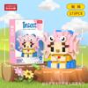 Compatible con Bloques de Construcción de Micropartículas Lego Linda Muñeca de Dibujos Animados Educativo para Niños Ensamblaje Adornos Colgantes de Escritorio Juguete