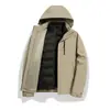 Chaqueta de Trabajo Tres en Uno Desmontable de Dos Piezas a Prueba de Viento Cálida para Otoño e Invierno con LOGOTIPO Estampado y Bordado