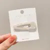 Celebridade da internet simples placa de acetato BB clipe para meninas franja lateral clipe lateral florido cor de casco de tartaruga oco gota d'água grampo de cabelo