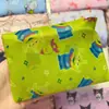 Sacola de compras de desenho animado 210D poliéster grande dois em um dobrável portátil