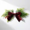 Decorações de Porta de Entrada de Natal Mais Vendidas Transfronteiriças, Enfeites de Porta de Madeira Substituíveis, Flores Artificiais, Placas de Porta de Madeira