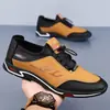 Zapatos casuales de hombre sin cordones, mocasines de moda con suela blanda, zapatos de conducir, zapatos de papá, zapatos casuales de cuero para hombre, calzado para hombre