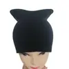 Chapéu de Tricô Personalizado Outono e Inverno Orelha de Gato Proteção Auricular Chapéu Pulôver Chapéu de Lã para Homens e Mulheres Fofo 2 Pontas Quente e Frio