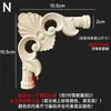 Talla en madera de Dongyang aplique de madera maciza esquina de puerta de gabinete flor celosía estilo europeo pared de fondo pieza de flor de madera adorno diagonal en stock para bodas