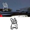 Miaokas comércio exterior Cachorro Bulldog Cão adesivo de carro de Cachorro Bulldog super-herói Cachorro adesivo de carro refletivo R686