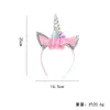 Diademas Nuevas de Cabeza de Unicornio Transfronterizas en Stock, Accesorios para el Cabello para Fiestas Navideñas Infantiles, Accesorios para el Cabello Lindos de Dibujos Animados de Nicho