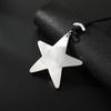Nueva cadena de suéter estrella cepillada geométrica colgante simple moda joyería collar para damas