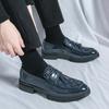 Otoño 2024 Zapatos de plataforma para hombre, tallas grandes, informales, de cuero, con cordones, bajos, con borlas Brock