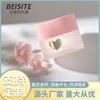 Frasco Personalizado de Pó Acrílico para Unhas 15G30G60G Tampa Redonda Rosa Fosco Pote de Pó Cosmético de Alta Qualidade
