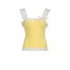 Camisola de encaje con empalmes y top de lazo, chica trendy única, sexy y hot del sudeste asiático tailandés