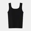 Camisola de Lana Fina para Mujer, Chaleco Exterior Texturizado, Top Versátil y de Diseño Elegante para Primavera y Verano