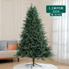 Decoração de Natal Transfronteiriça Árvore de Natal Casa 1,5m/1,8m Grande Árvore de Natal Pacote de Decoração com Flocagem Enfeites