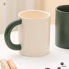 Caneca de contraste de gordura simples personalizada de alto valor feminina companheiro copo copo atacado ins copo de cerâmica personalizado