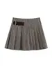 AliExpress Transfronterizo 2025 Nuevo al por mayor de comercio exterior para mujer ZR en stock Traje de falda y chaqueta a cuadros Chanel