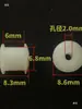 Estrutura de polia de correia, núcleo de eixo de polia de correia de plástico, acessórios para gravador de fita, material polimérico POM, resistente ao desgaste