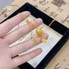 Tienda de oro Puzuo con el mismo estilo collar de borla de seda de oro arenoso de carpas para mujer nuevo retro chino cadena para la clavícula de pez dorado de la suerte