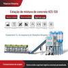 Estação de mistura móvel cimento concreto comercial hzs120 estação de mistura construção engenharia estação de mistura sistema de dosagem equipamento completo