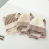 Novo Chapéu de Bebê Inverno Fofo para Menino Desenho Animado Elefante Inverno Acolchoado Quente Proteção para as Orelhas Chapéu de Lã de Pelúcia