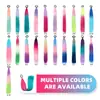 Peluca de Nuevo Estilo para Mujer, Cola de Caballo Larga Trenza Grande de Fibra Sintética de Colores, Trenza Grande de Color Dorado Láser de un Solo Hilo, Accesorio para el Cabello de Chica Popular