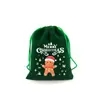 En stock Bolsa de Regalo de Dulces Navideños Bolsillo Paquete de Franela Regalo de Navidad Seguro Bolsa para Frutas Bolsa de Empaque para Almacenamiento de Snacks