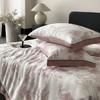 Juego de Cama de Cuatro Piezas de Verano de Seda de Hielo de Seda de Lenzing Tencel 60S Estampado de Alta Gama Americano +