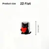 Protector de cable de datos de gato negro 2D, diseñado para prevenir daños, para cables de datos de teléfono Tipo-C