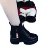 Nuevas botas Martin de invierno 2026 para mujer, de cuero suave, suela blanda, forradas de felpa y engrosadas, botas de algodón cálidas y a prueba de nieve para mujer
